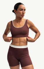 TOP REGATA DUO BROWNIE E OFF WHITE