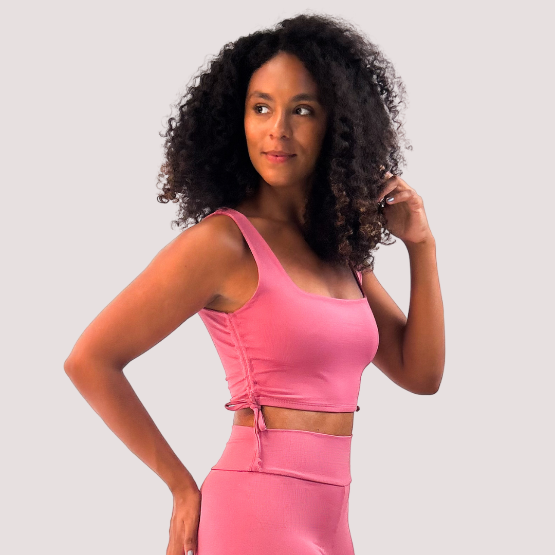 TOP FRANZIDO ROSE