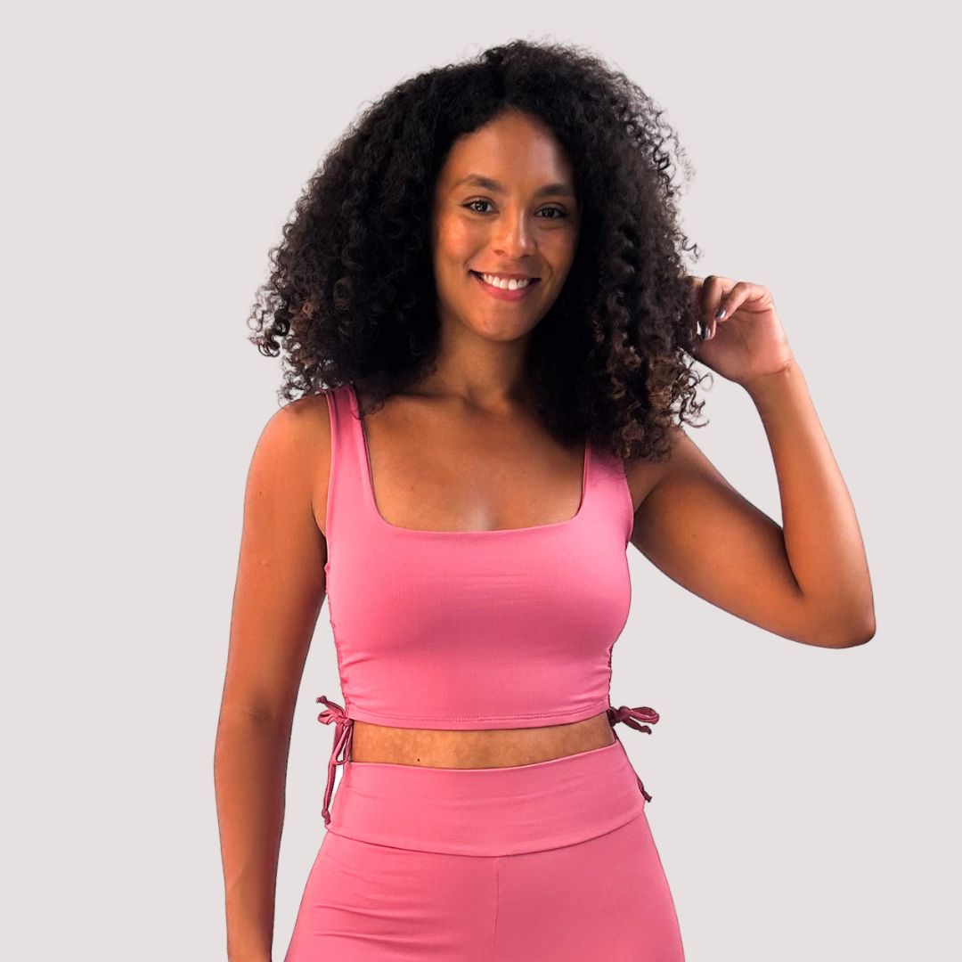 TOP FRANZIDO ROSE