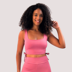 TOP FRANZIDO ROSE