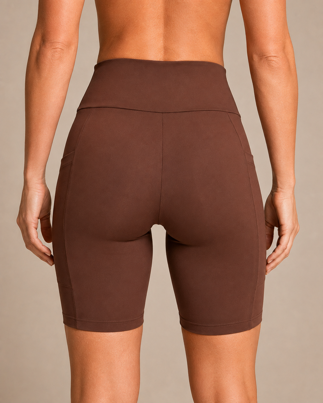 Bermuda com bolso - Marrom brownie
