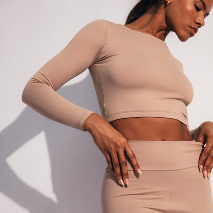 CROPPED MANGA LONGA